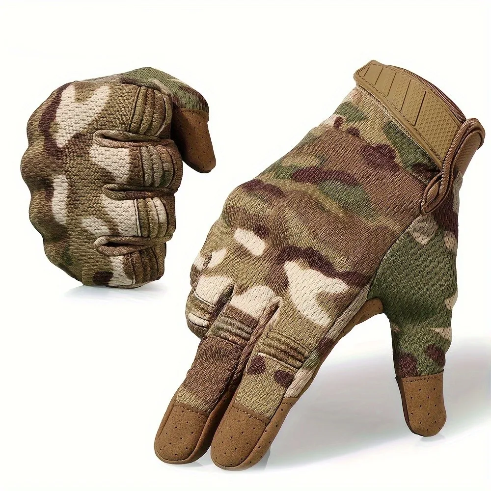 Tactical Full Finger Gloves For Men And Women Touch Screen Compatible Combat Shooting Hunting Outdoor Sports Work Mittens