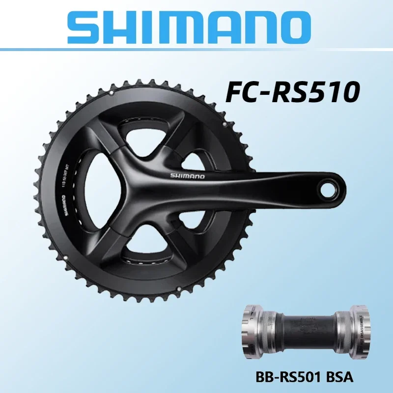 SHIMANO FC-RS510 2-Piece Crankset Chainwheel 165mm/170mm/172.5mm/175mm 50-34T For Road Bike Crankset 2x11-Speed Original Shimano