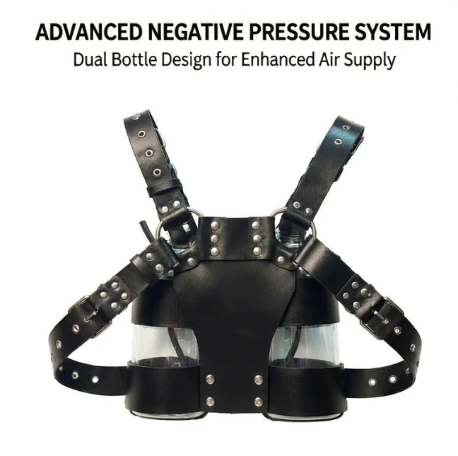 Cat Mask Respirator Kit Dual Tank Backpack Negative Pressure System Cosplay Costume Accessories Breath Control Play Set