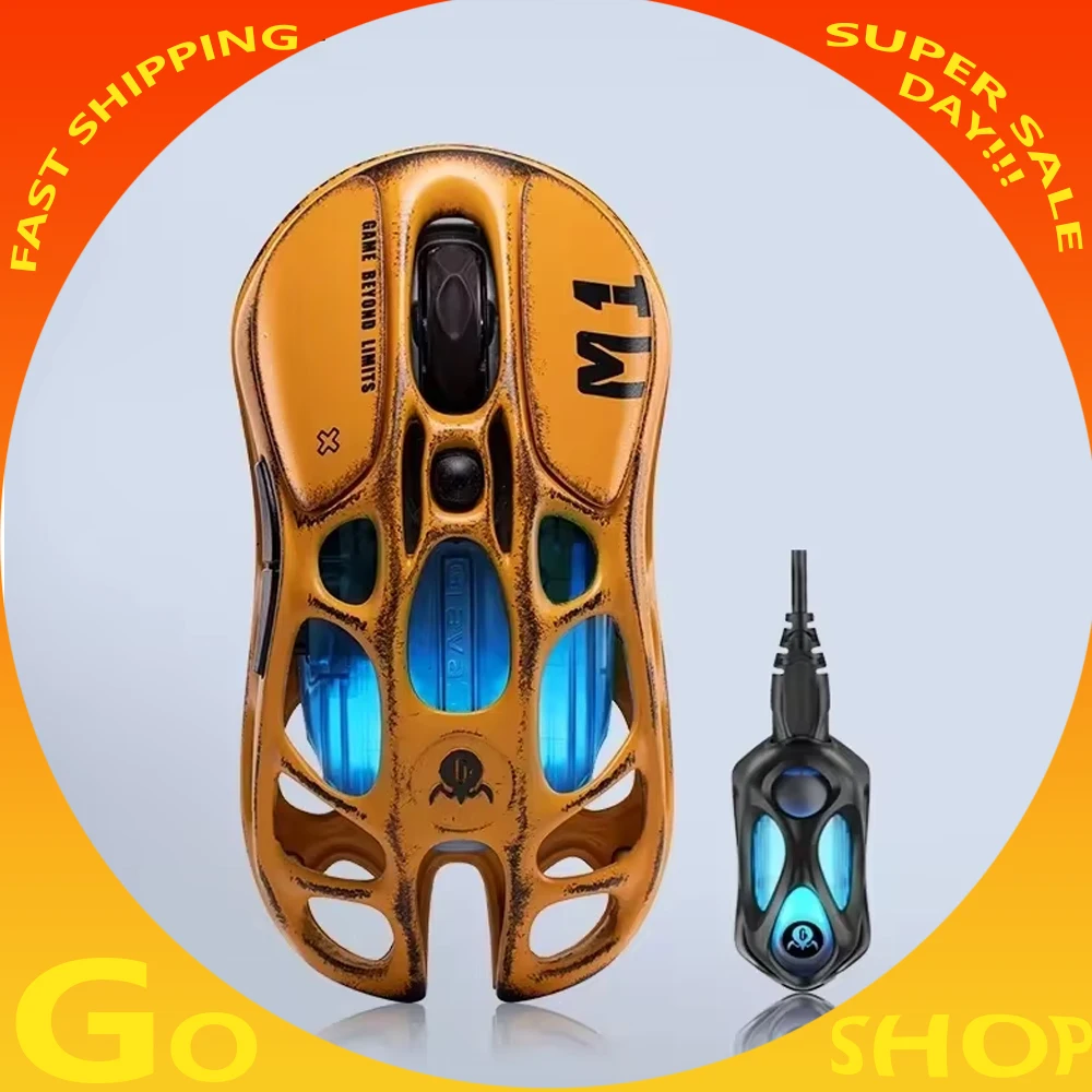 Мышь Gravastar M1 M2, трехрежимная мышь из магниевого сплава, геймерская беспроводная Bluetooth мышь Paw3395 для киберспорта, аксессуары для ПК, игровой подарок