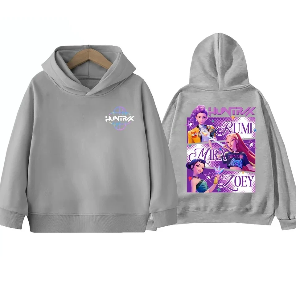 Y2K KPop Devil Hunter Hoodie Teenage Girl and Boy Rumi KPop Devil Hunter Hoodie Autumn Casual Long Sleeve Children's Clothing