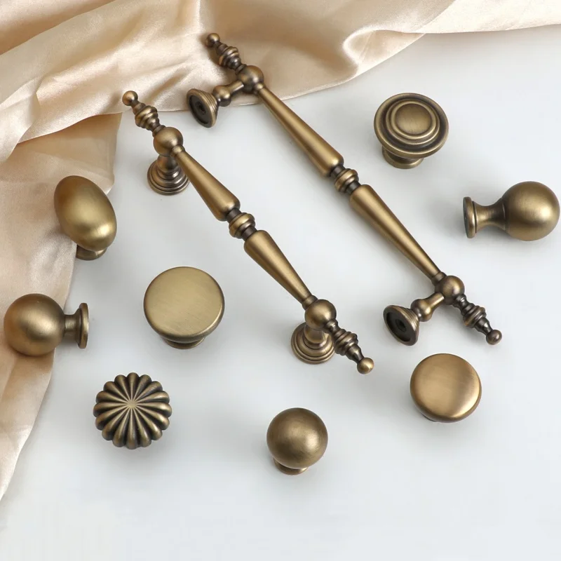 Antique Kitchen Cabinet Storage Handles Cupboard Wardrobe Pulls Dresser Drawer Knobs Kitchen Accessories Handles For Furniture