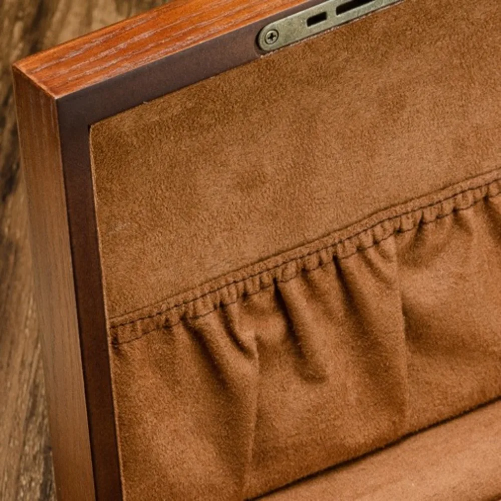 Retro 6 Slots Watch Box With Lock Wooden Organizer Watch Display Case Collection Watch Holder Watch Storage Box Wrist Watch
