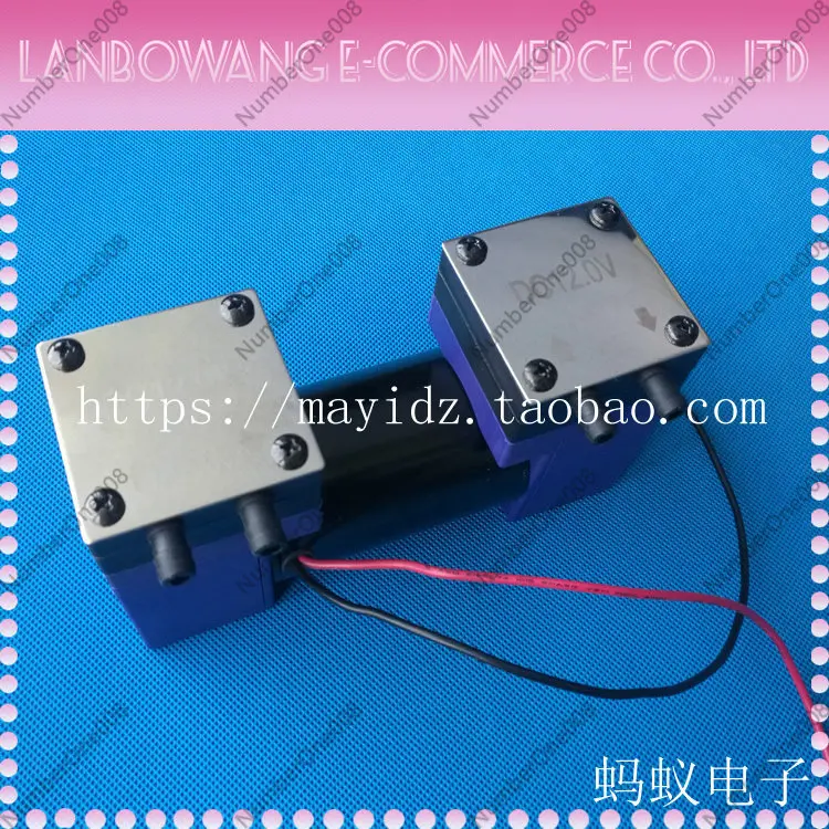 Dual Head Mini Diaphragm Vacuum Pump 12V/24V Silent Air Suction Pump