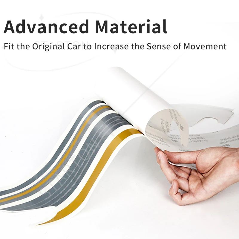 For Toyota Land Cruiser 200 LC200 Exterior Decoration Accessories Body Kit, Waistline Pattern Stickers
