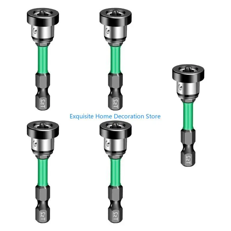 L5BF 5PCSドライウォールドライバービットセット磁気ポジショニングドライバービット