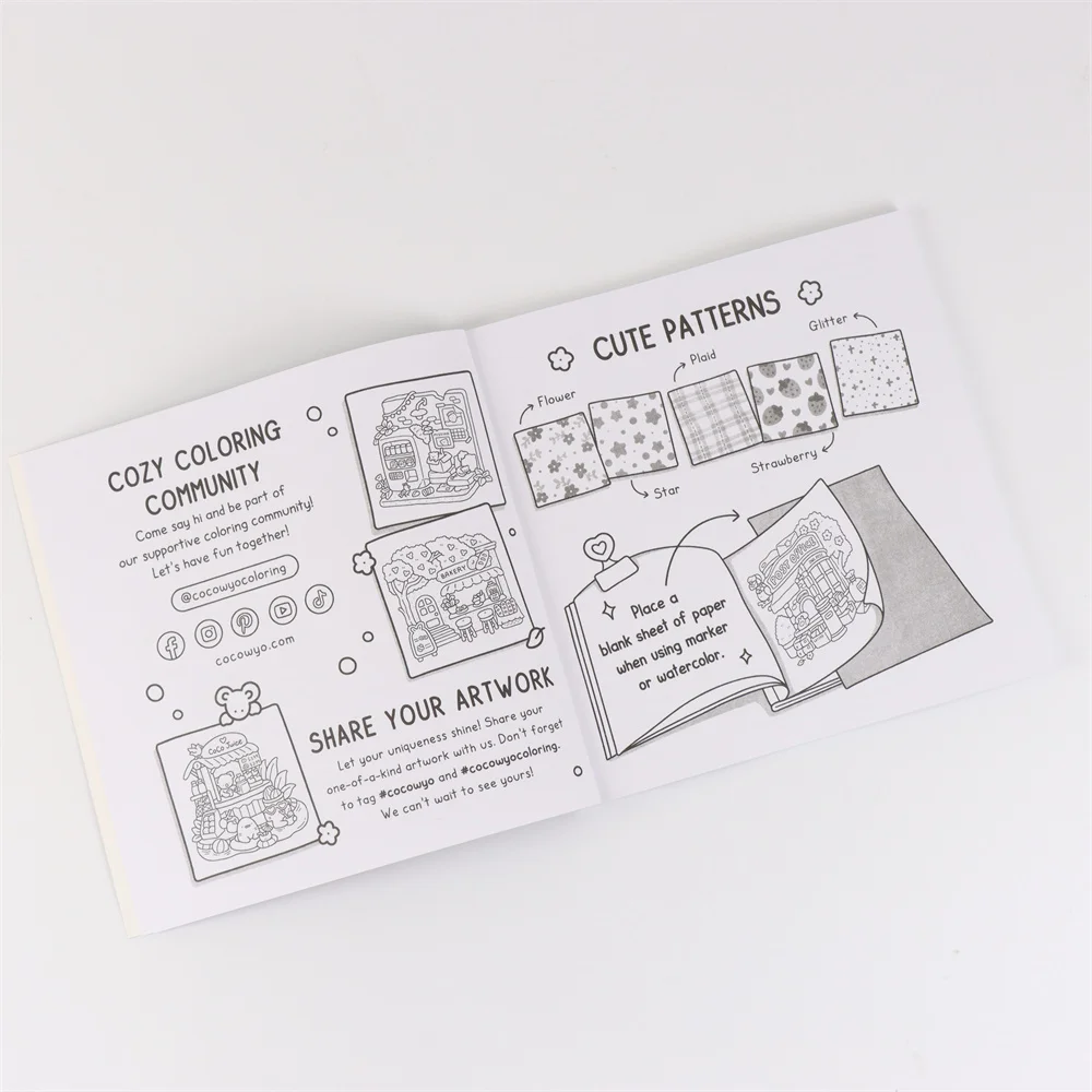 Cozy Corner: Coloring Book for Adults and Teens Featuring Educational Doodles Book For Relaxation image 5