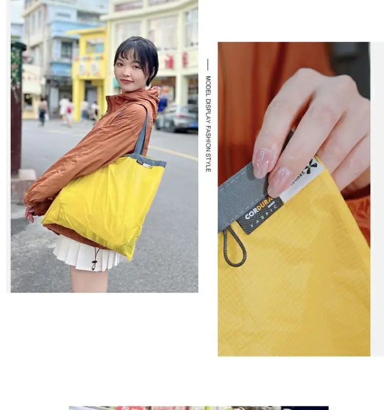 XENOSMILUS Mini Portable Eco-Friendly Shopping Bag, Lightweight and Waterproof, Ideal for Traveling, Storage and Shopping