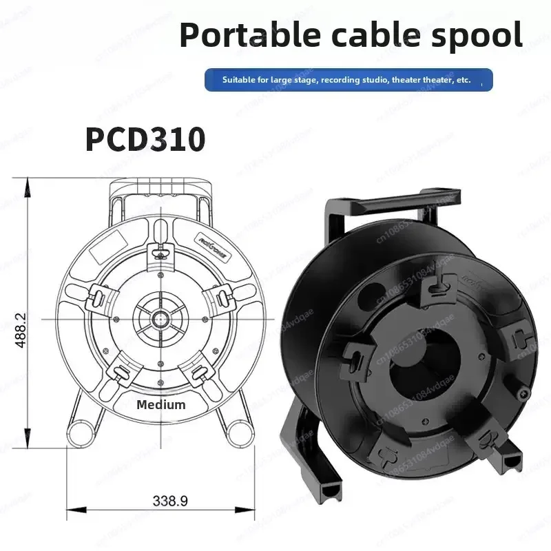 Reel spindle PCD310TPU fiber optic jumper 4 cores 6 cores 8 cores 100/150/200m fiber optic cable receiver