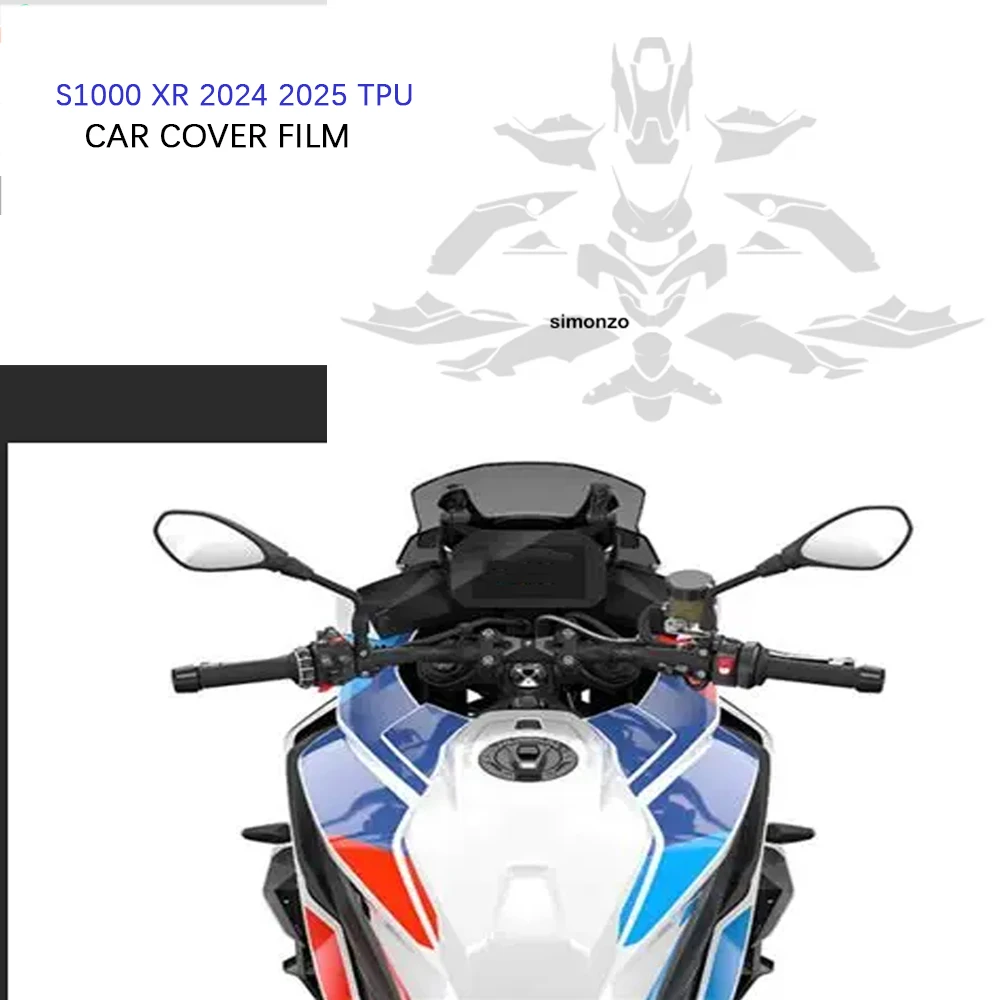 

For BMW S1000 XR 2024 2025 TPU Transparent Film 2025 S1000XR PPF Protective Film Motorcycle Anti-scratch Invisible Car Cove