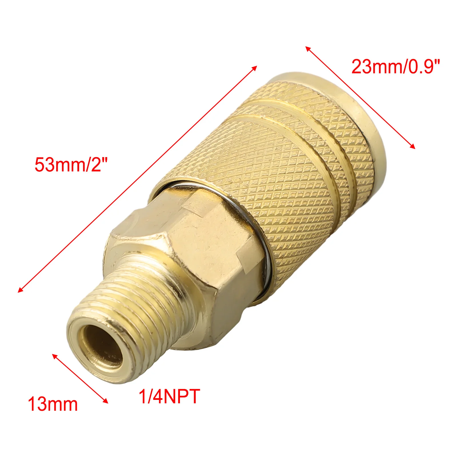 1/4-Zoll-NPT-Außengewinde-Pneumatikanschluss, US-Typ, Schnellkupplung für Luftschlauch, für Luftkompressor, pneumatisches Zubehör – Detail 3