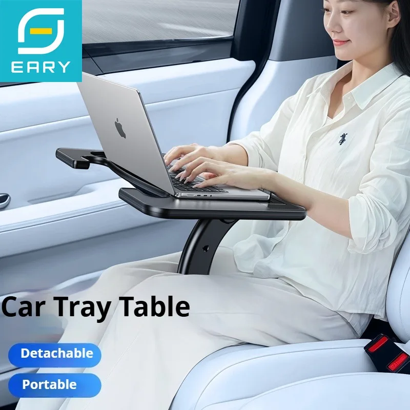 

Eary Car Steering Wheel Desk for Laptop Portable Travel Car Accessories Car Seat Stand Tray Table for Eating 9 Height Adjustable