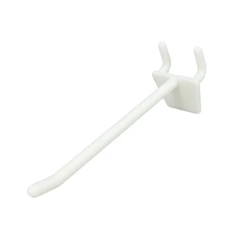 Pannello forato in plastica per esposizione di prodotti, ganci appesi, portaoggetti bianco, scaffale per supermercati, scaffale per supermercati, 1 confezione