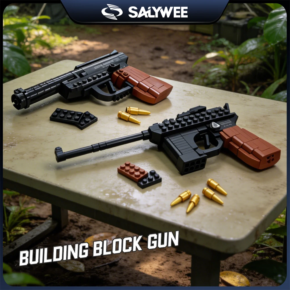 

Assembly Gun Model, Handgun, MP5, Submachine Building Blocks Guns, Suitable for Adults & Boys Birthday Gift, DIY Educational Toy