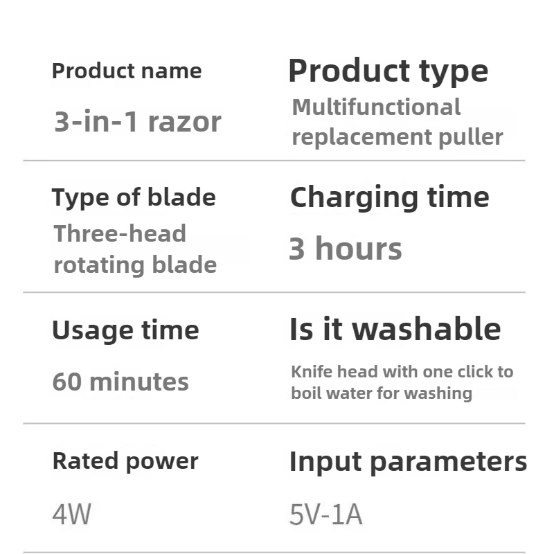 ماكينة حلاقة بشاشة رقمية ذكية مع شحن USB متعددة الوظائف لغسل الجسم بالكامل ورأس سكين عائم ماكينة حلاقة كهربائية