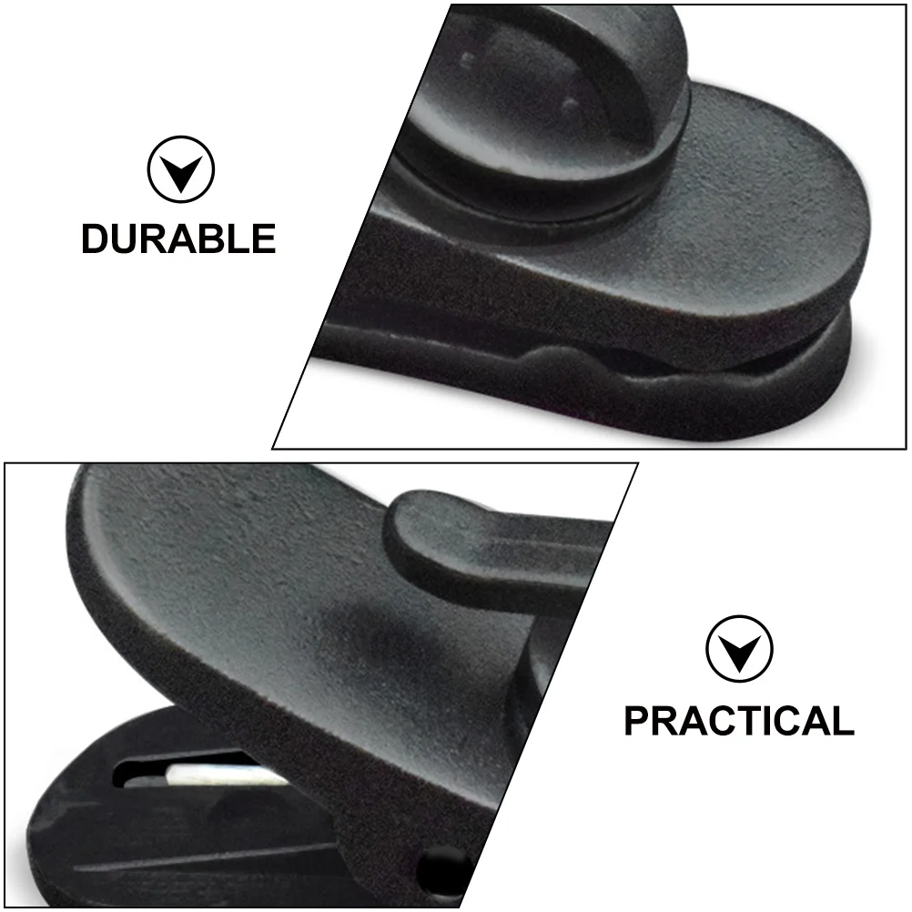 100 قطعة من أغلفة الكابلات البلاستيكية، مشابك سماعات الأذن الدوارة للتحكم في سلك سماعة الرأس، لقط آمن على أي سطح محمول #4