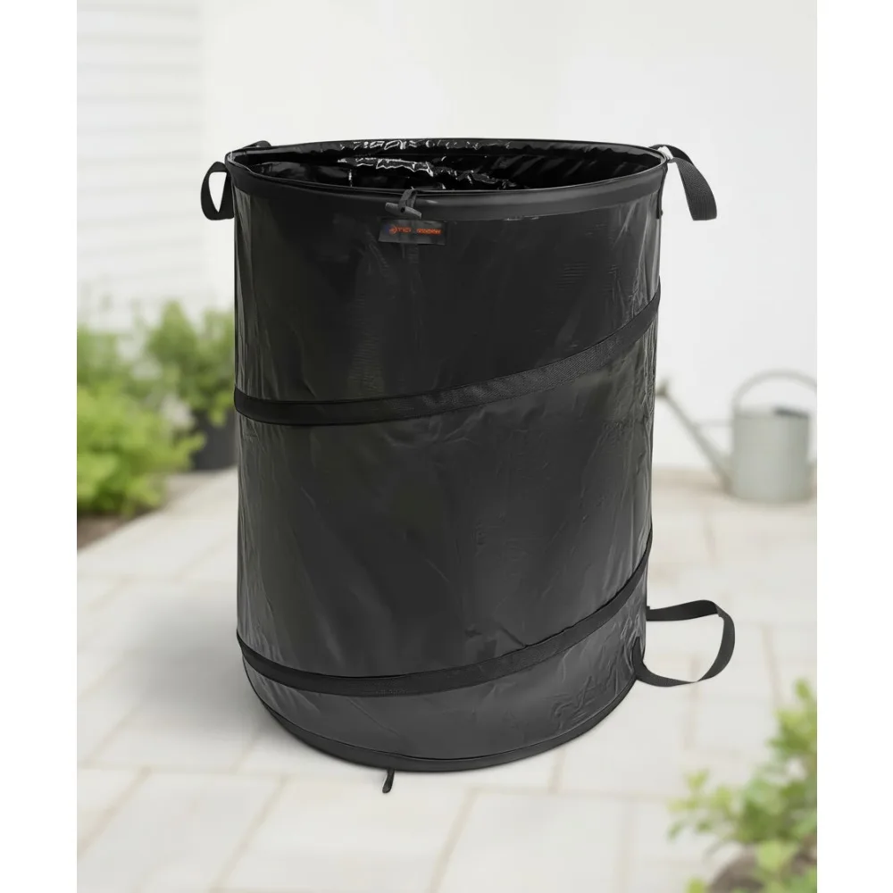 

45 Gallon Collapsible Trash Can - Heavy Duty Garden Bag for Yard Waste, Camping & Party Use