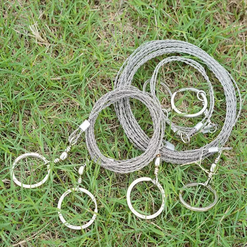 1/2/3m Manual Chain Saw Wire Saw Portable Scroll Outdoor Emergency Travel Survival Tool Stainless Steel Wire Saw Wood DivineTool