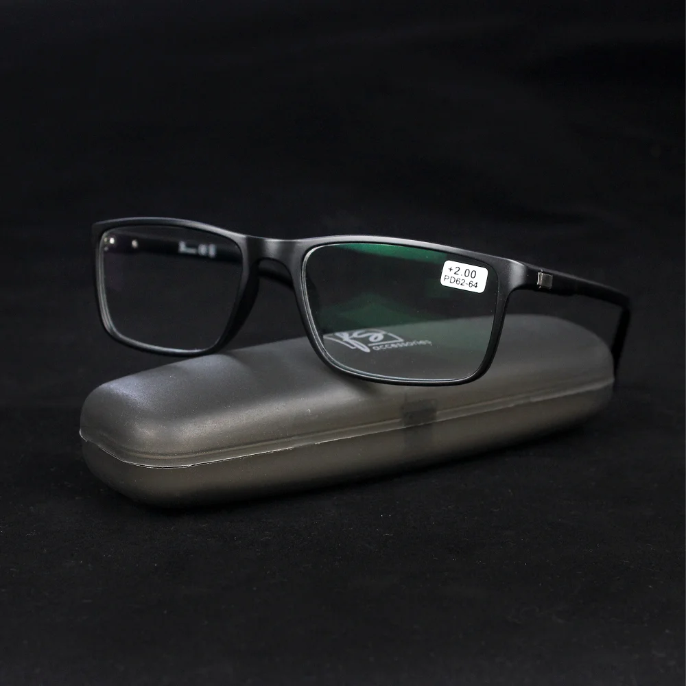 Anti-Blaulicht-Lesebrille für Herren Business Kunststoff-Titan Computerbrille Ultraviolett-Schutz UV400 – Detail 6