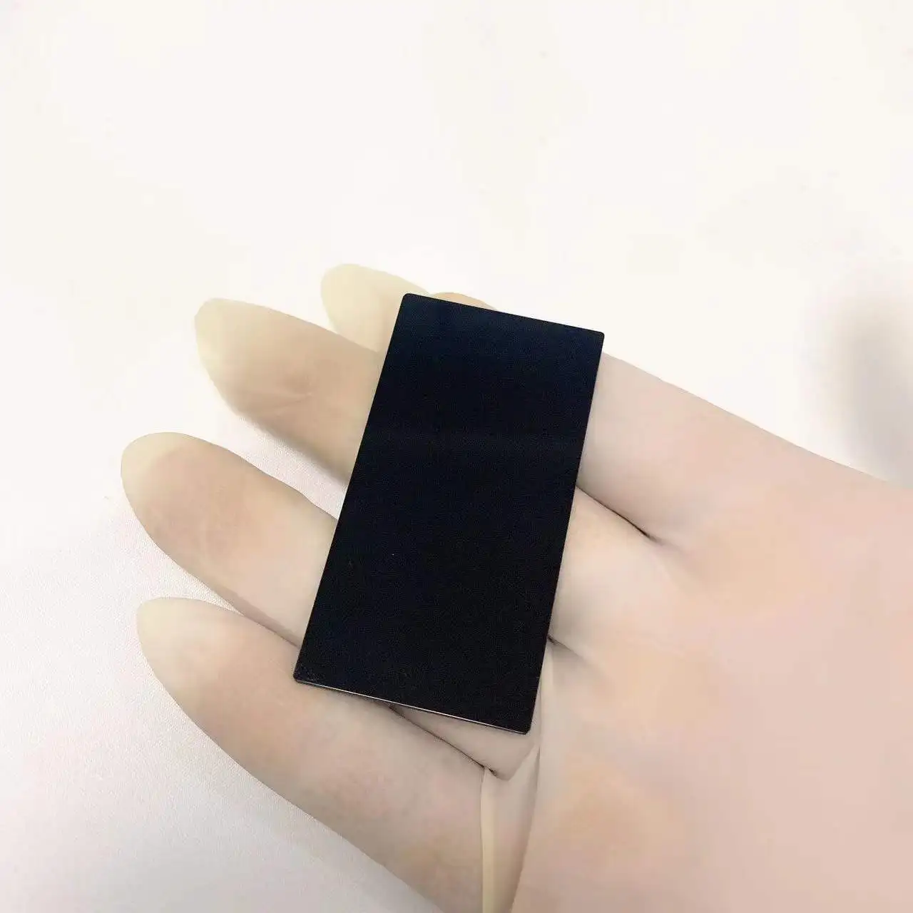 كل حجم قطعة واحدة حجم 85x36x2 مللي متر و 74x38x2 مللي متر 365nm الأشعة فوق البنفسجية تمرير تصفية الزجاج البصري لمصباح يدوي #3