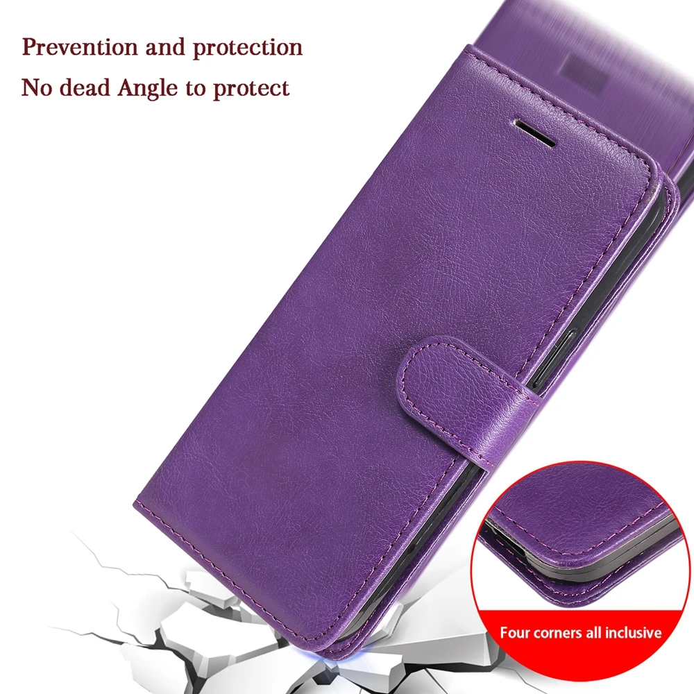 Brieftaschen-Flip-Cover Mattierte Hülle für Samsung Galaxy S26 S10 Lite S9 S8 S7 S 10 9 8 7 6 Plus Edge S6 Leder Magnetische Handyhüllen – Detail 8