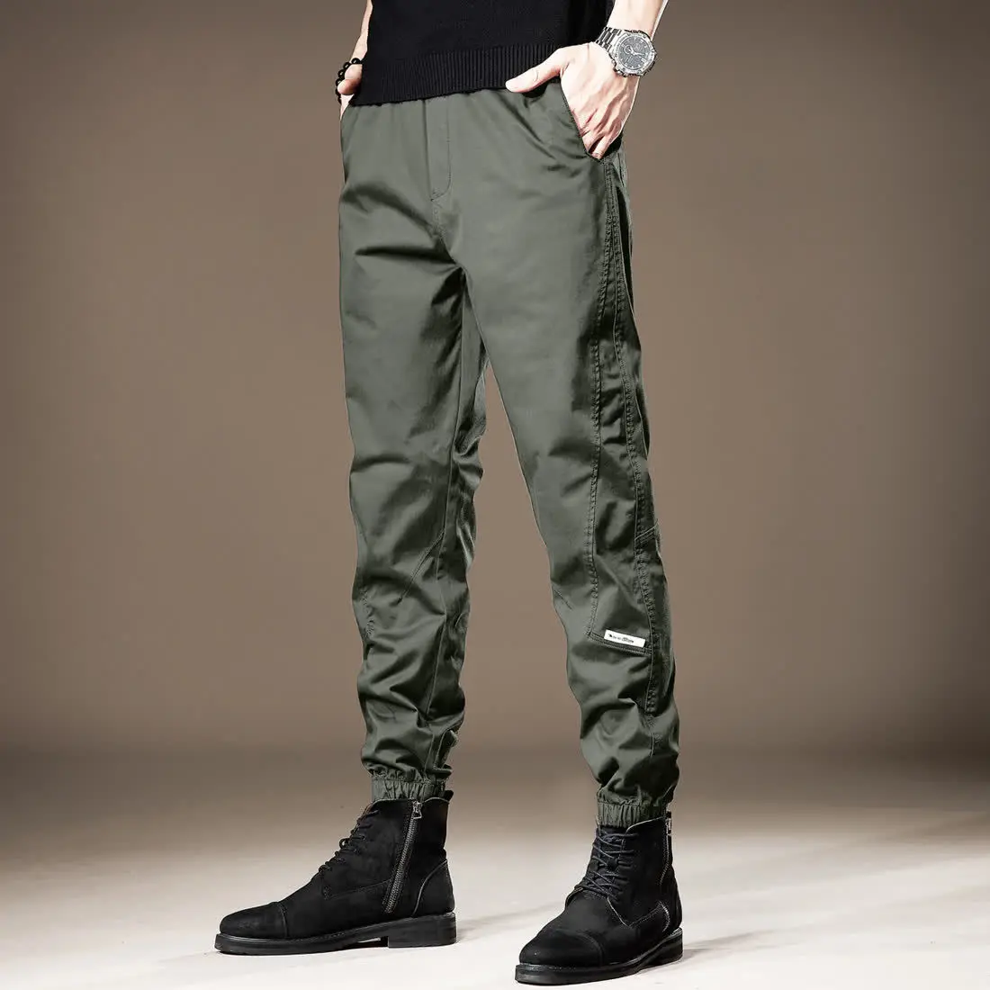 

Green Mountain Male Trousers Low Price Minimalist Men's Cargo Pants Loose Emo Nylon Fashion Cheap Regular Fit Aesthetic Luxury