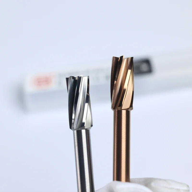 Rozwiertak BB z węglików spiekanych do ślepych otworów powlekany spiralny flet wydajność chłodzenia zewnętrznego mały otwór wykonanie aluminium stal metal 4mm-12mm — zdjęcie 6