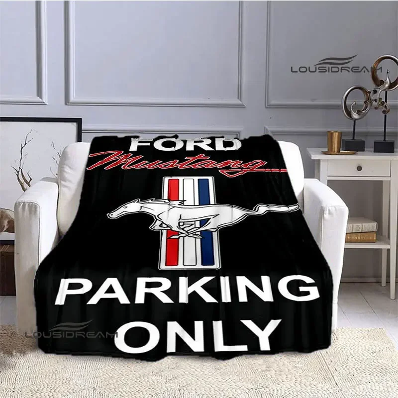 Mustang car printed blankets Flannel Warm blanket blankets for beds rainbow blanket Picnic blanket bed linings birthday gift