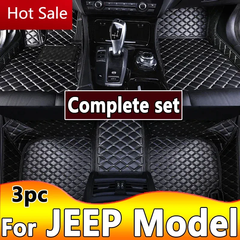 Car Floor Mats For JEEP Compass Renegade Liberty wangler TJ Gladiator Car Accessories