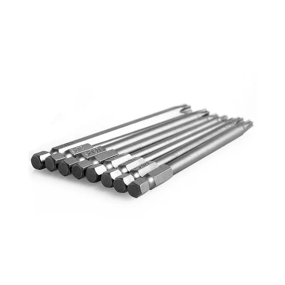 Binoax 8 Cái Tâm Bình Chứng Minh An Ninh Bộ Mũi Khoan Từ Tua Vít Đầu Torx Đầu Dẹp 1/4 "Lục Giác T8 T10 T15 t20 T25 T27 T30 T40
