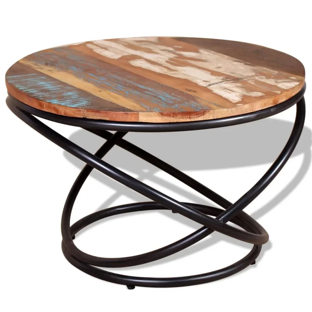 Low Table solid recovery Wood 60x60x40 cm