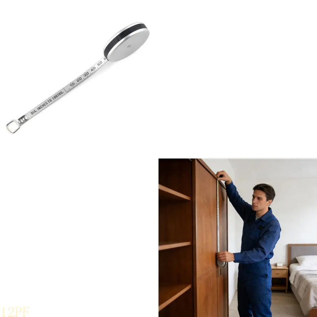 12PF Automatic Retraction Mini Tape Measure Double Side Scale Stainless 80inch 2 Meter Length For Various Applications