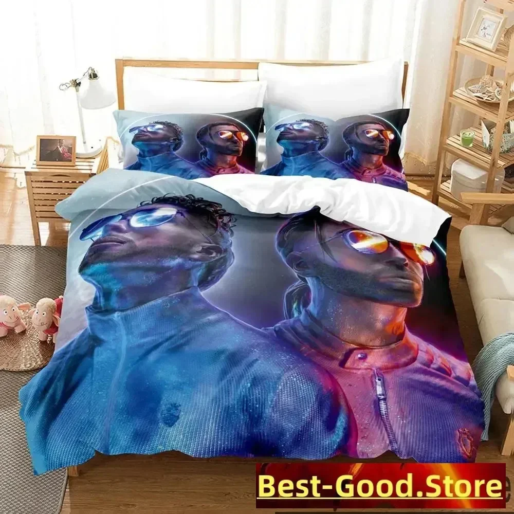 3D Print PNL Rap Duo Bedding Set Boys Girls Twin Queen King Size Duvet Cover Pillowcase Bed boys Adult Home Textileextile