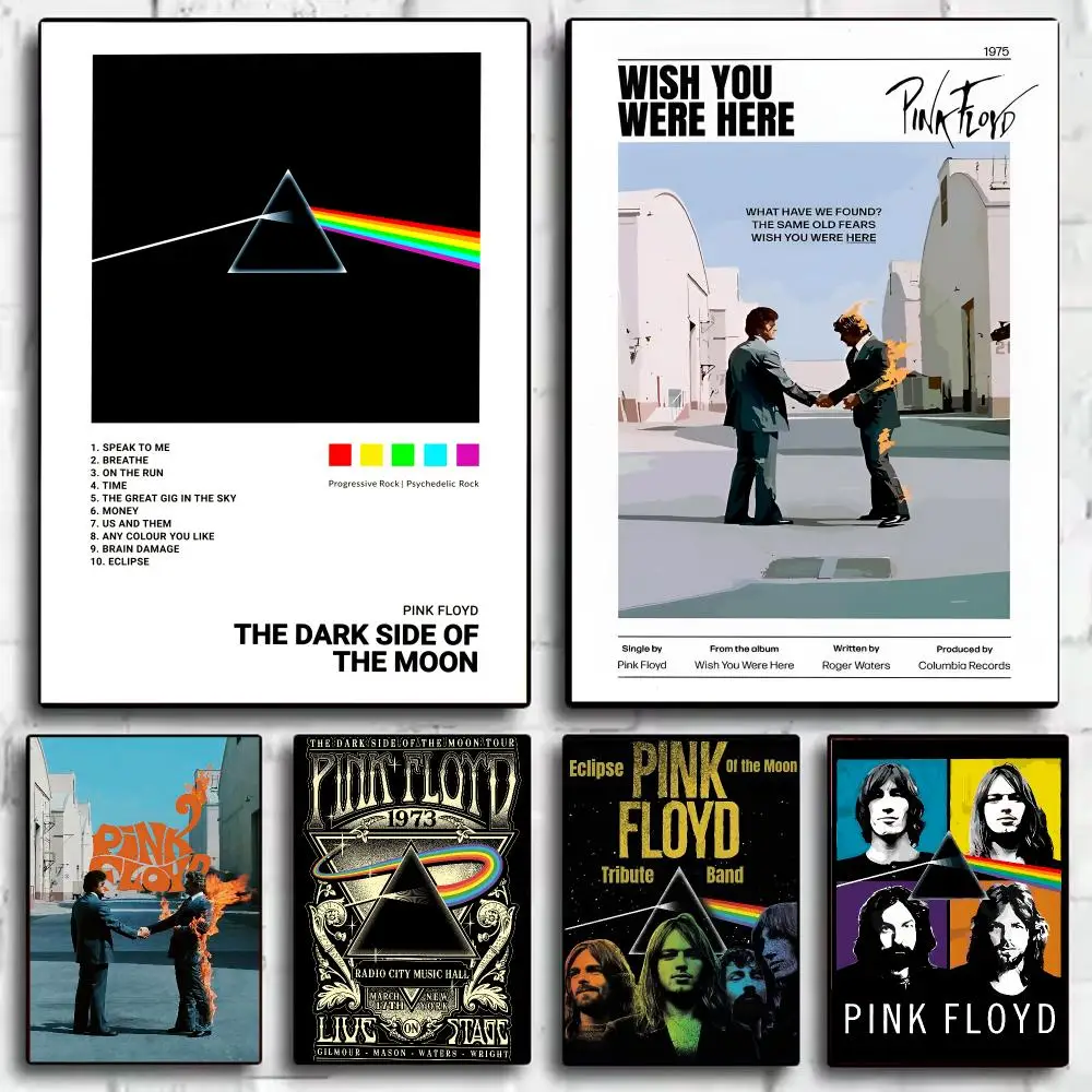 Band P-Pink F-Floyd Poster Wall Art Poster Print Decorative Artwork for Bedroom Living Room Office Home Decoration