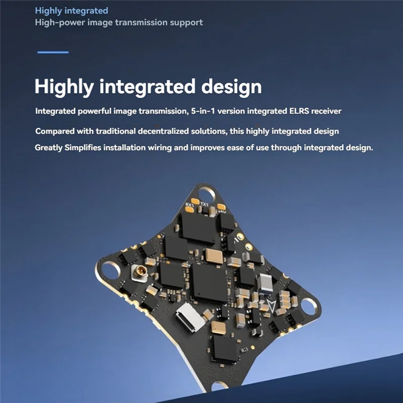 【Superdeals】وحدة تحكم في الطيران FC بدون فرش هوائي 5 في 1 للتحكم في الطيران ESC VTX OSD وحدة استقبال Aio لطائرة بدون طيار FPV Whoop Air65/
