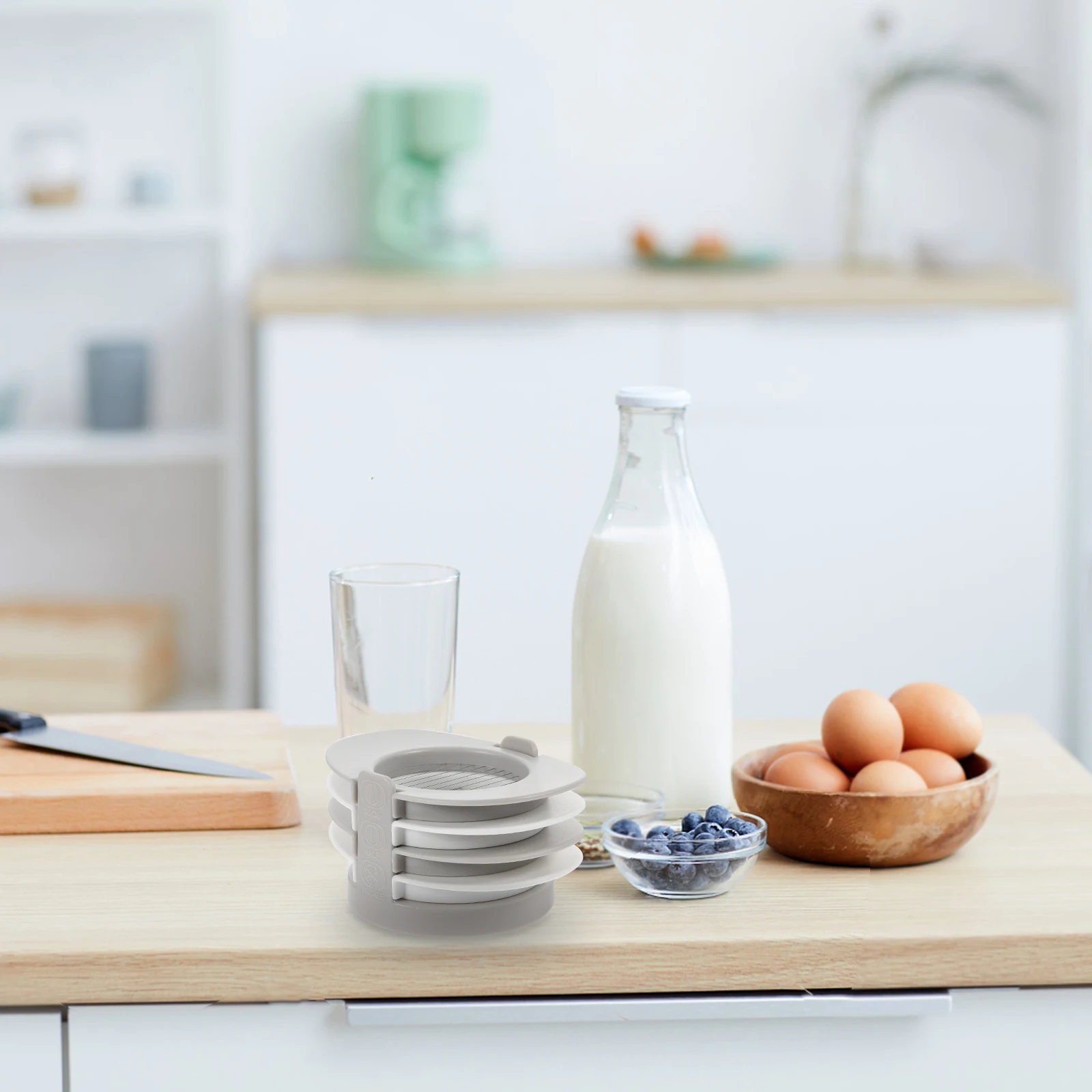 

Stainless Steel Slicer 3-In-1 Multifunctional Cutter Non-Slip Base For Eggs Fruits Vegetables Cakes Kitchen Gadget Slicer