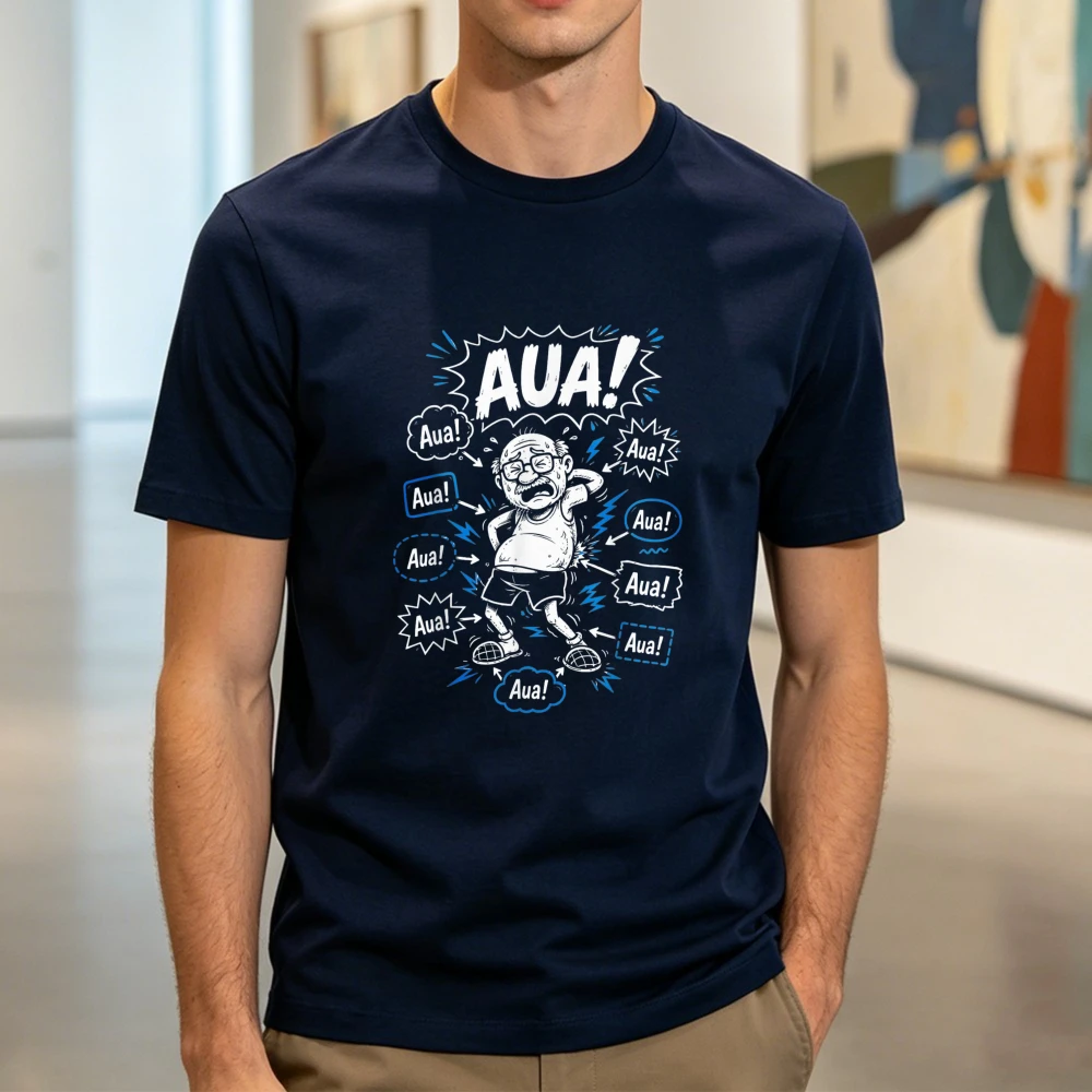 Aua Au Dem Alter Entsprechen Guter Zustand Funny Birthday T-Shirt Funny Comic Streetwear Sore‑body Humor Aging Crowd Casual Tees