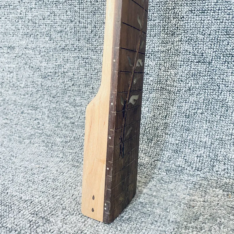 EN100 Custom Order Floyd Rose Electric Guitar Neck Maple+Rosewood 24 Frets Tree of Life Inlay with Damages for DIY Replace