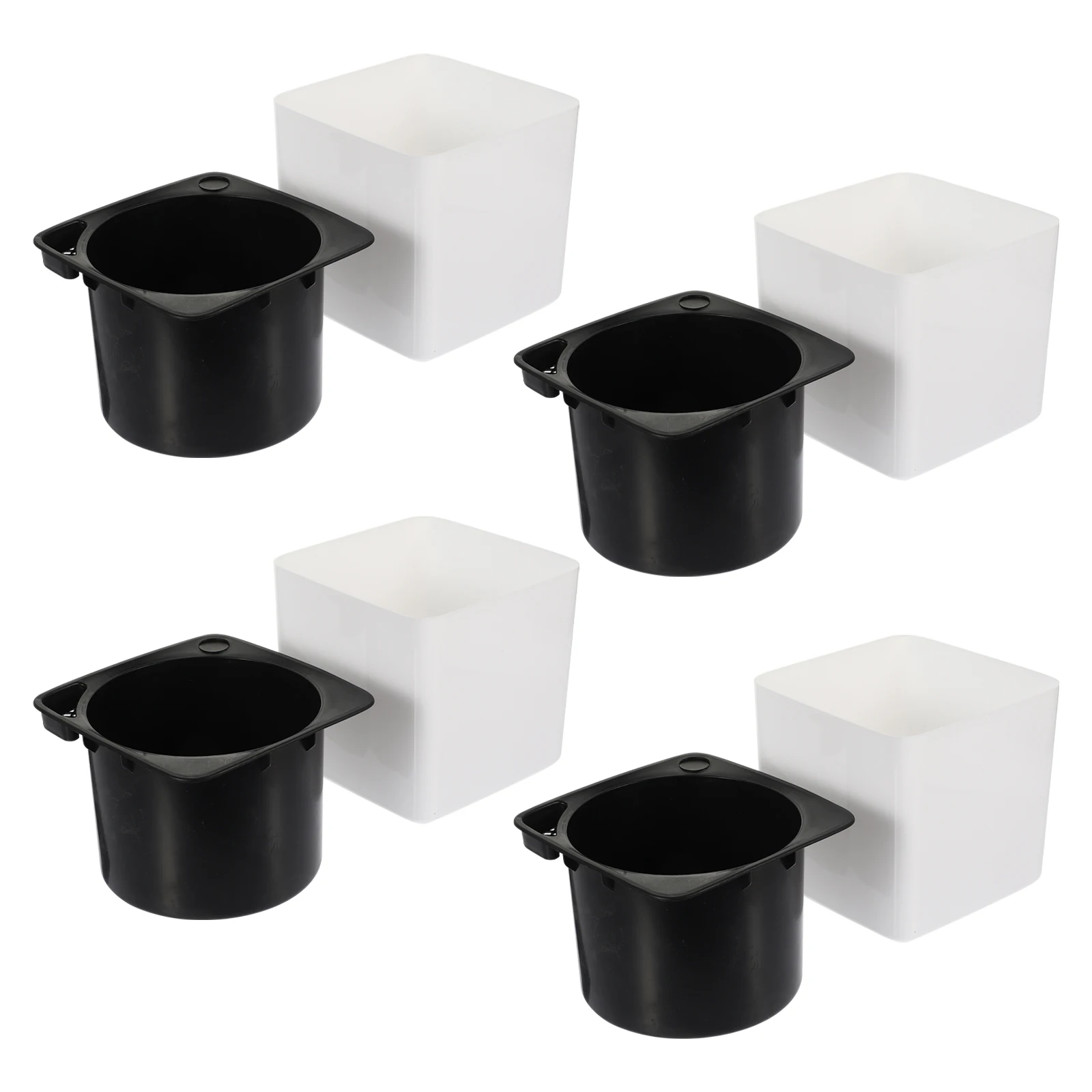 

4 Pcs Automatic Water Absorption Potted Plant Refreshing Flower Hanging Small Flowerpot Plastic Household