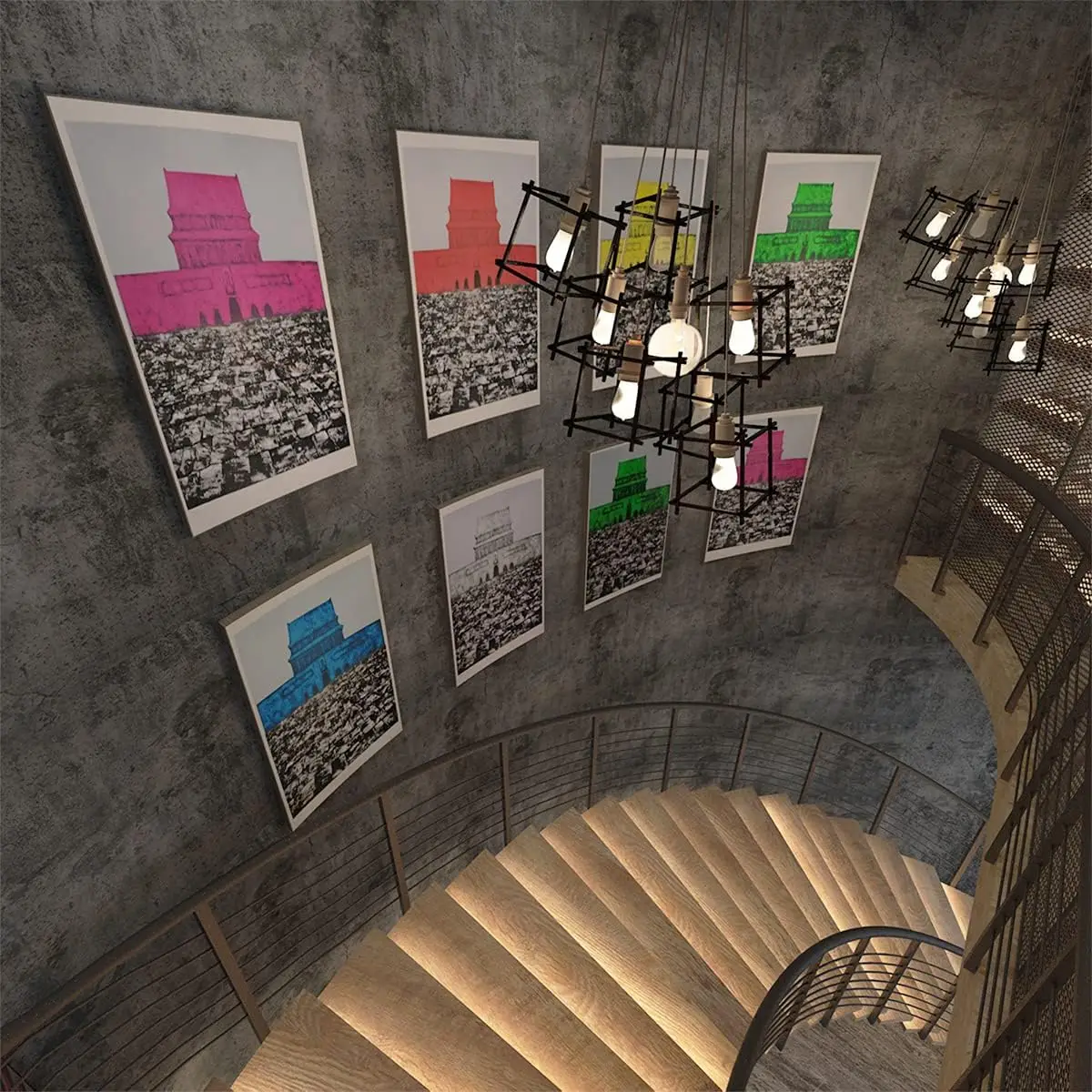 

40cm PVC Waterproof Industrial Style Gray Self-adhesive Wallpaper Library Living Room Bedroom Home Wall Renovation Vinyl Sticker