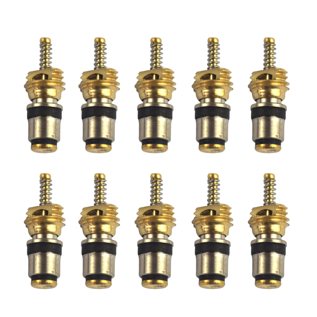 free shipping 10pcs AC System Cap Valve Service Schrader Valve Core Replace Install
