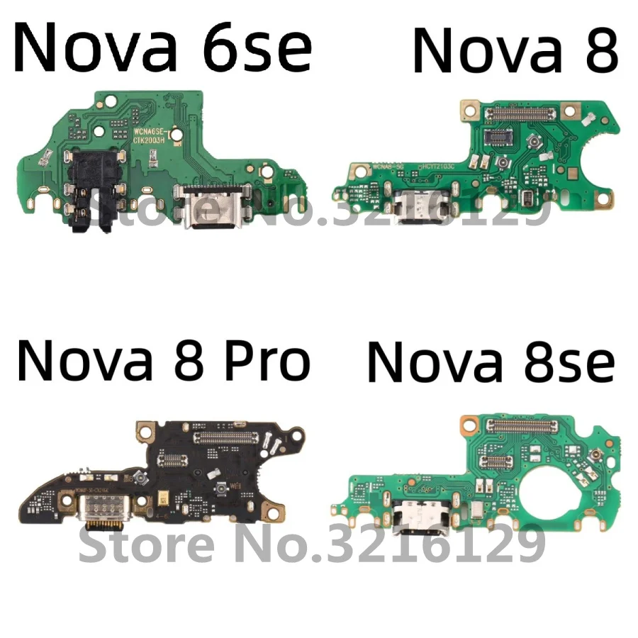 New USB Charging Port Dock Charger Connector Board Flex Cable For Huawei Nova 7 7i 7se 8 8se 9 Pro P Smart Z S 2019 2020 2021