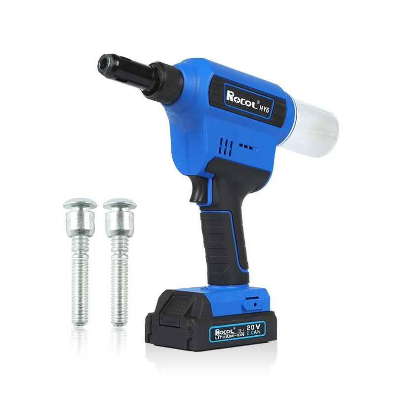 

RL-HY6 Lightweight Convenient Electric Riveting Tool Powerful Pull Force Lithium Battery Rivet Handheld Riveter