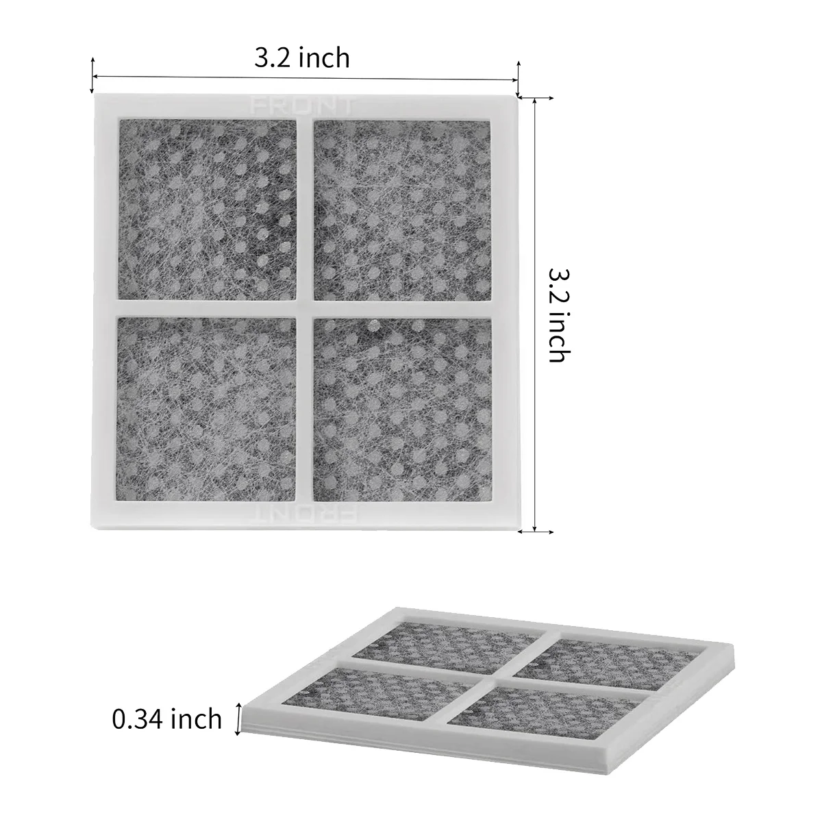 5 Packs Refrigerator Air Filter for LG LT120F,Replacement Fresh Air Filter Replacement Parts