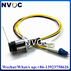 Broadcast HDTV Camera Outdoor SMPTE  EDW Fixed Socket to LC/ST/FC/SC 50cm 3K93C 2Fiber 2Hybrid Electric Cable Connector Assembly