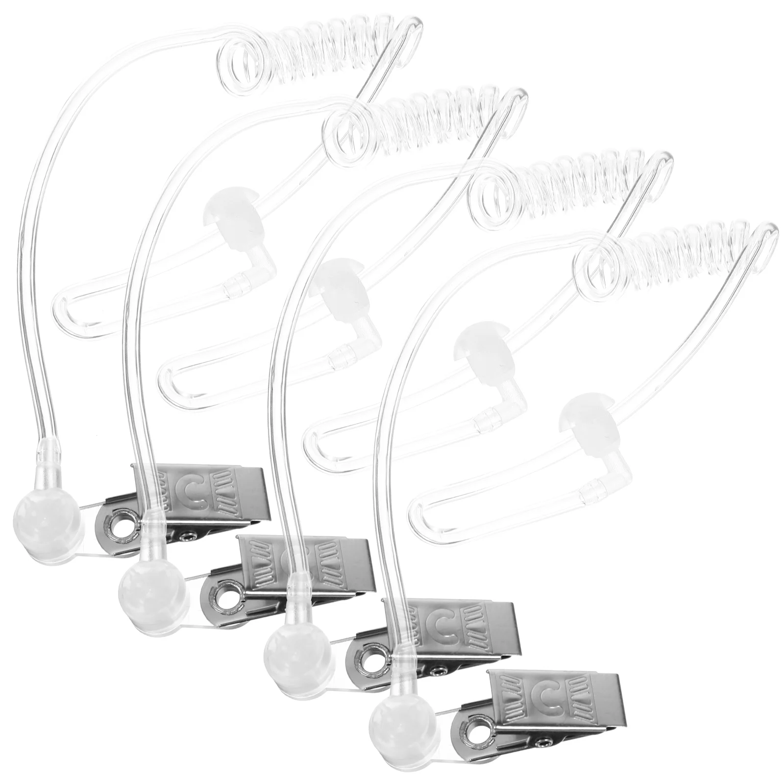 

4pcs Acoustic Earpiece Accessories Clear Air Duct PVC Transparent Parts for Acoustic Air Coil Audio Tube Radio Smart