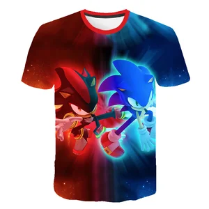 Sonic Boys T-Shirt Kids T-Shirts, ungezwungene Baby-Kurzärmele, gestempelte T-Shirts, Kindertimen, Sommer, Sommer 12 Hauptverkäufe Sonic Children's Clothing - №12