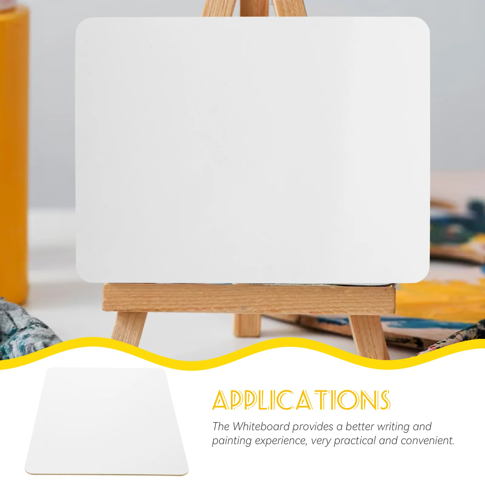 

Portable Mini Writing Board White Dry Erase Board for School Home Office Multi-Use Classroom Whiteboards Dry Erase Notepad