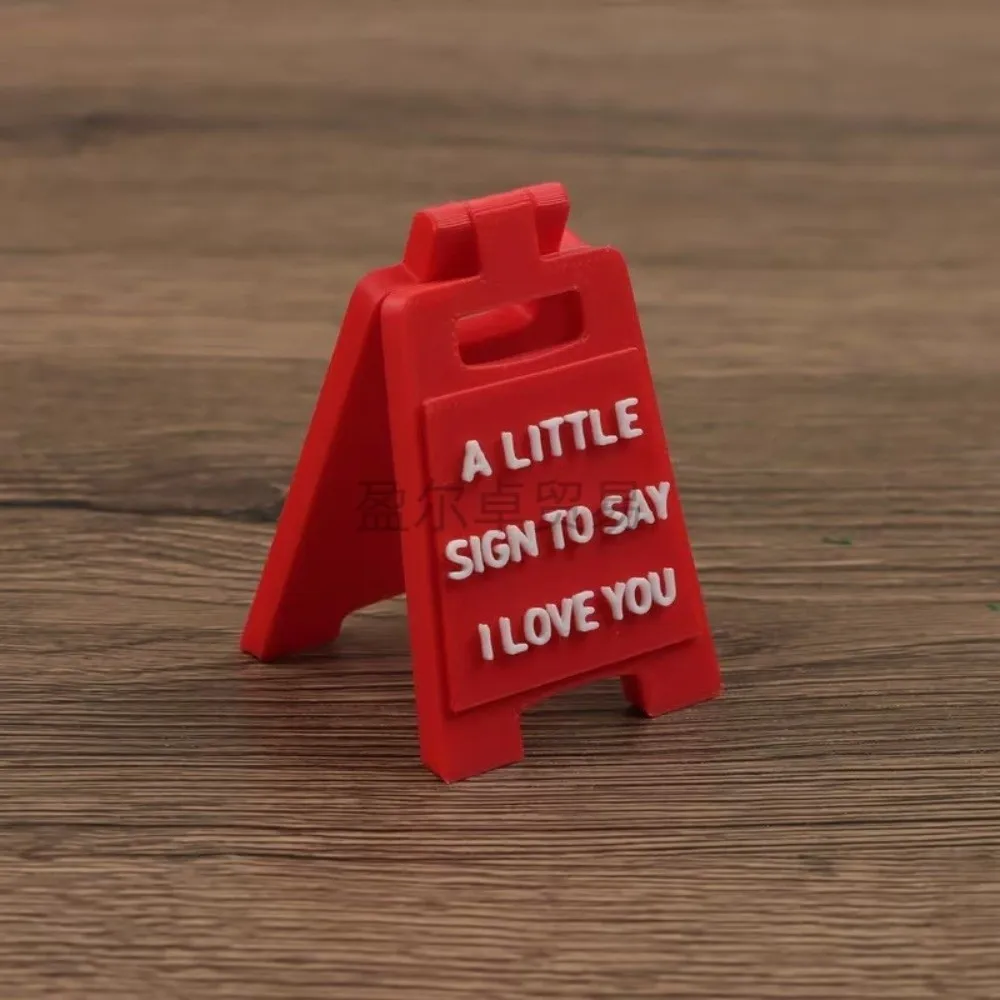 Exquisite 3D Print Letter Signage Decorations Creative Mini Desktop Accessory Funny Lovers Home Ornaments Desk Decoration