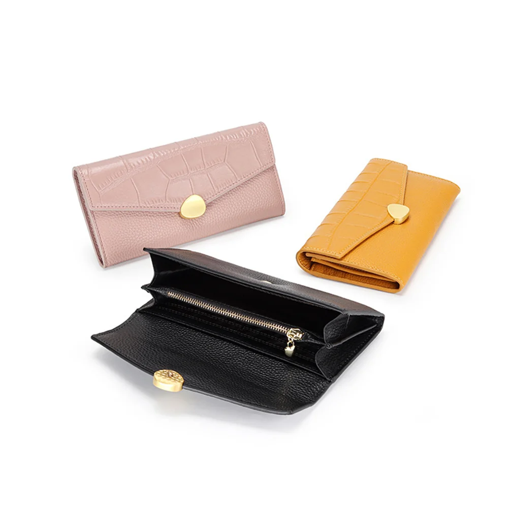 

Women Genuine Leather Wallet Crocodile Clutch Wallet Cellphone Bags